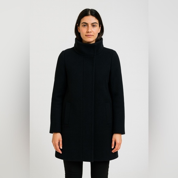 J. Crew Jackets & Blazers - J.Crew Black Wool Pea Coat Women’s 2P Petite GUC